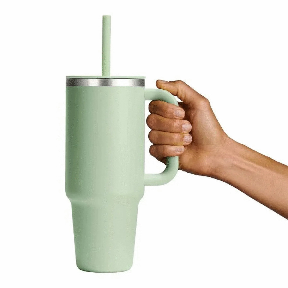 40 oz Travel Tumbler Green color - Image 3