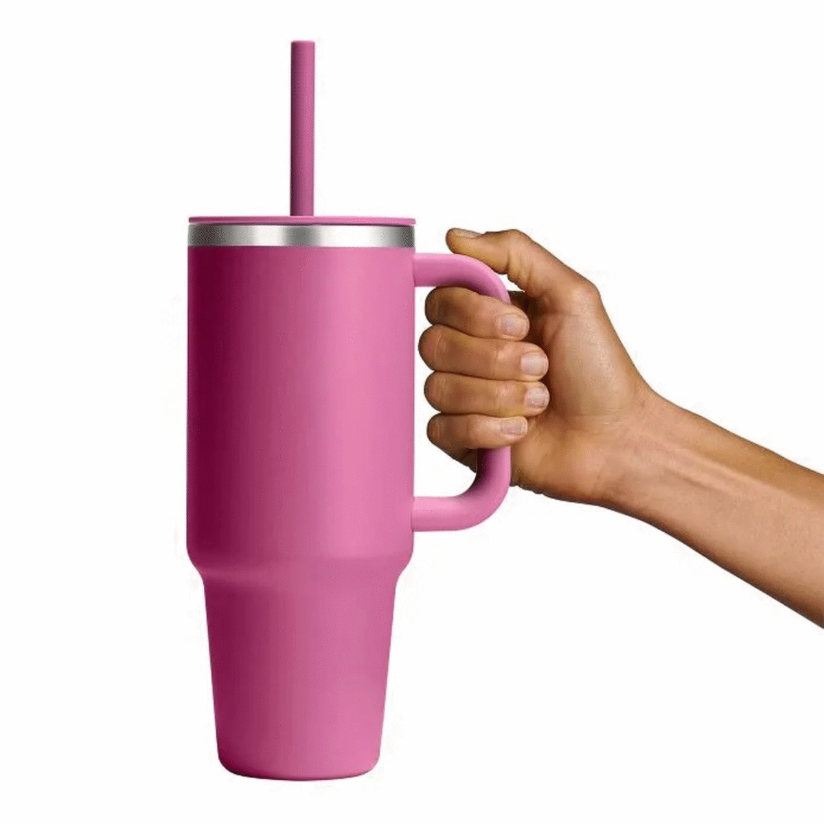 40 oz Travel Tumbler Pink color - Image 2